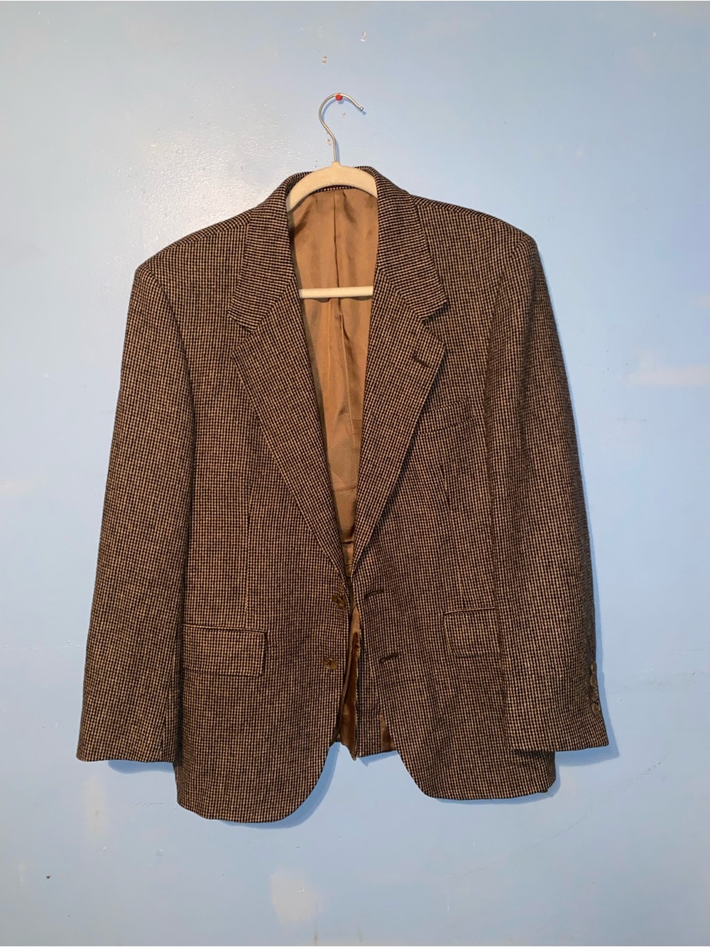 Evan Picone Brown Houndstooth Sport Coat